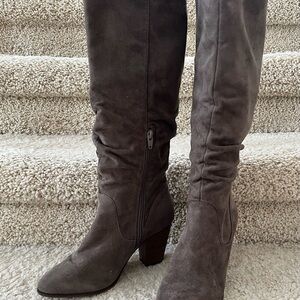 Taupe Faux Suede Women's Boots